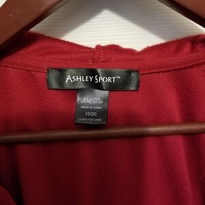 Women's Lightweight Red Hoodie Jacket